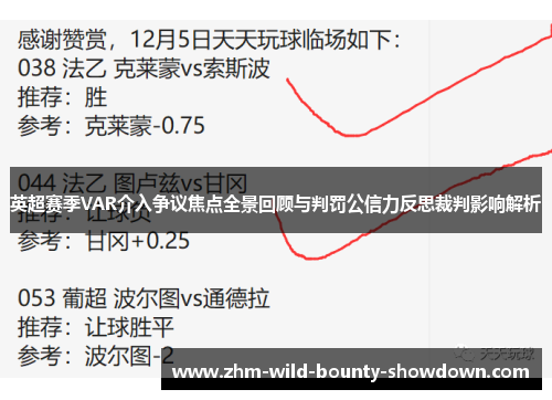 英超赛季VAR介入争议焦点全景回顾与判罚公信力反思裁判影响解析